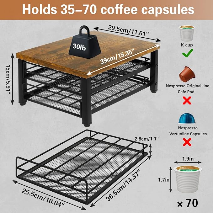 IBUYKE 2-Tier Coffee Pod Drawer Holder - Image 3