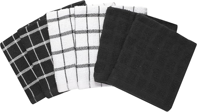 Ritz Premium 100% Cotton Terry Check Kitchen Dish Cloths - Image 2