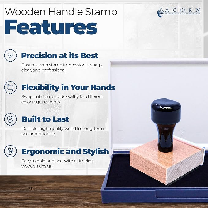 Coffee Lover's Wooden Handle Planner Stamper | Scrapbooking Stamper - Image 4