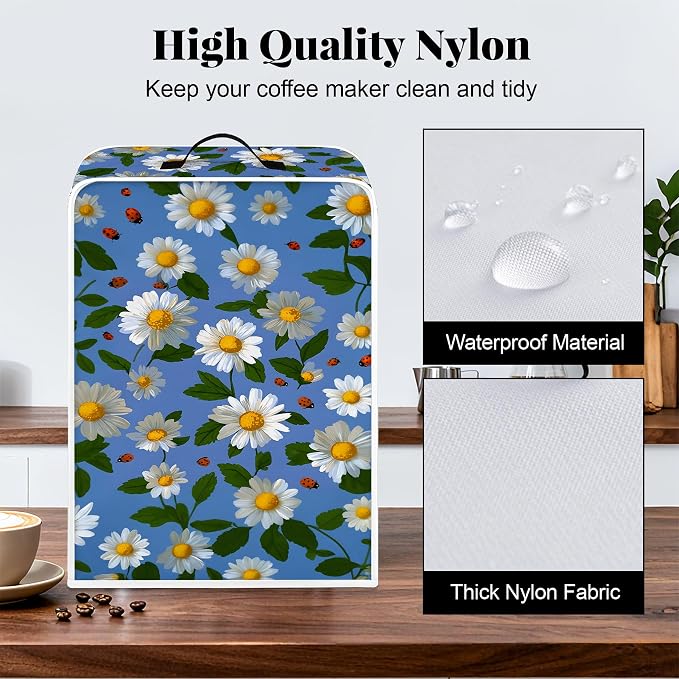 BVBOX Coffee Maker Cover, Durable Dustproof Lightweight Polyester Cotton Blend - Image 4
