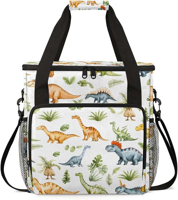 Dinosaur Cute Coffee Maker Carring Bag, Large Insulated Storage Organizer Case by Home