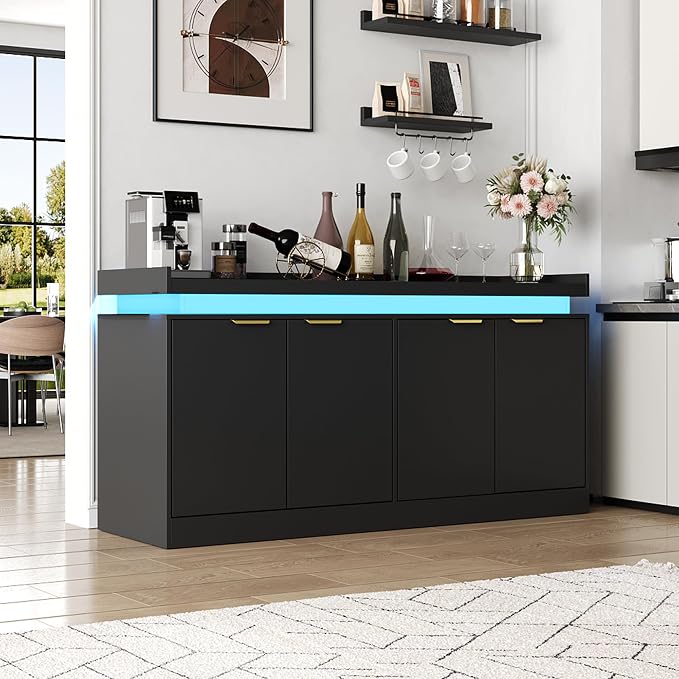 knoworld LED Sideboard Buffet Cabinet - Image 9