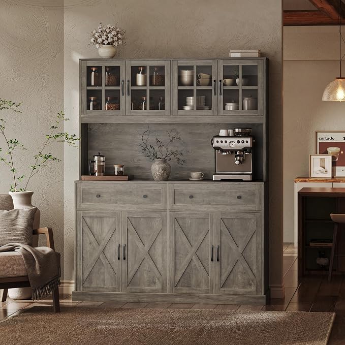 PRAISUN 71''H x 55.1''W Pantry Cabinet - Image 2