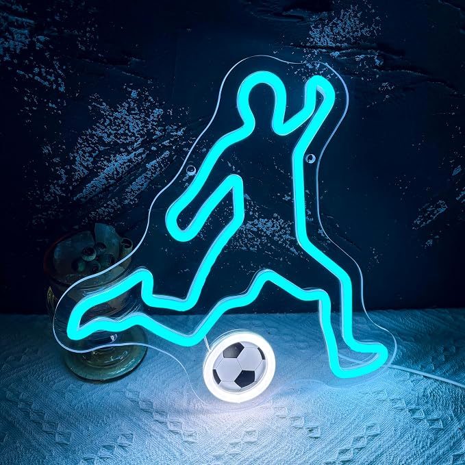 Allball Soccer Neon Sign, Football Neon Light USB Powered, - Image 2