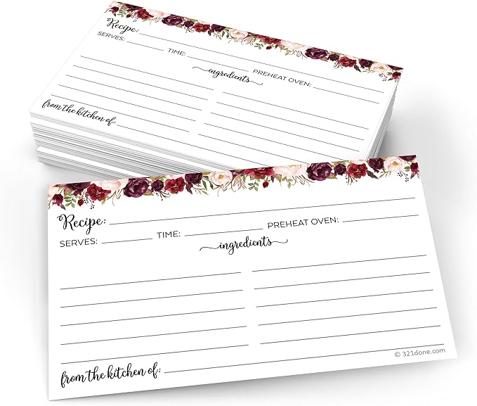 321Done Recipe Cards by 321Done