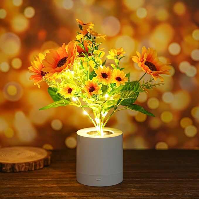 WSYEAR Sunflower Flower Lamp Gifts by WSYEAR