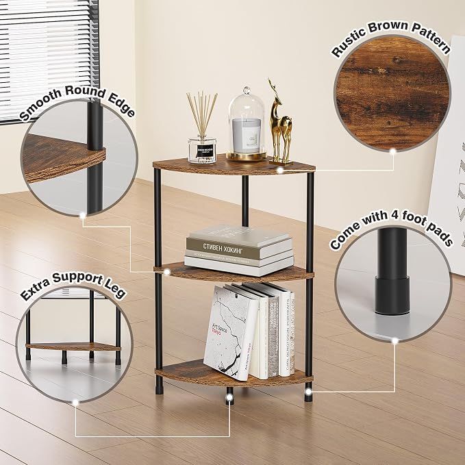 Corner Plant Stand Shelf, 3 Tier Small Shelf Plant Stand - Image 6