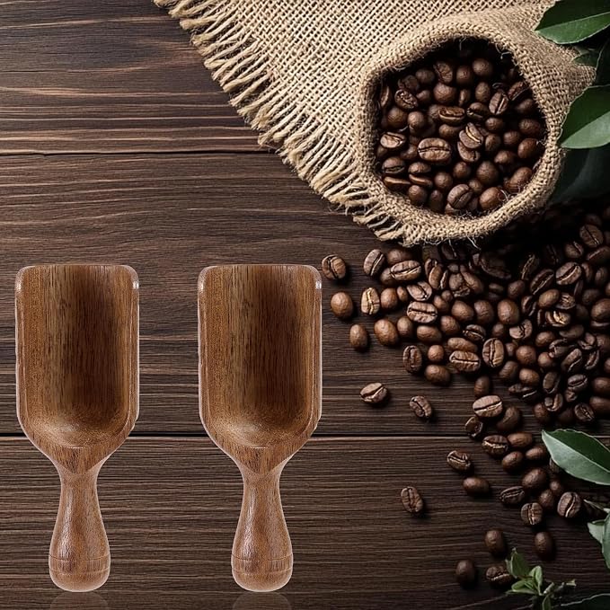 2pcs Mini Acacia Wood Coffee Spoons - Image 5