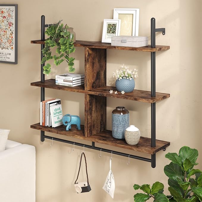 Bestier 41.5" Floating Shelves for Wall 3 Tier Kitchen Shelves Wall Mounted - Image 4
