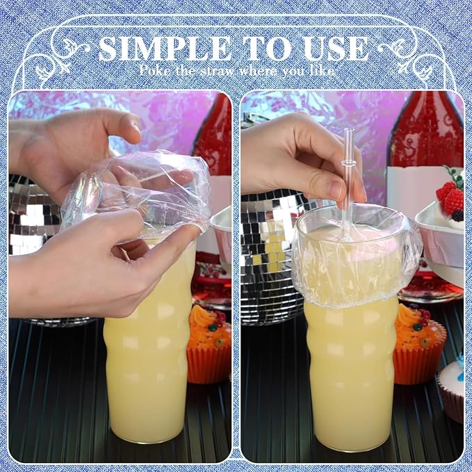 Baderke 50 Pcs Disposable Cup Covers - Image 3