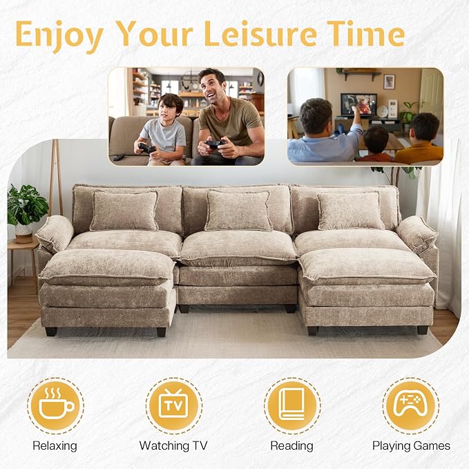 Modular Sectional Sofa, Cloud Couch - Image 6