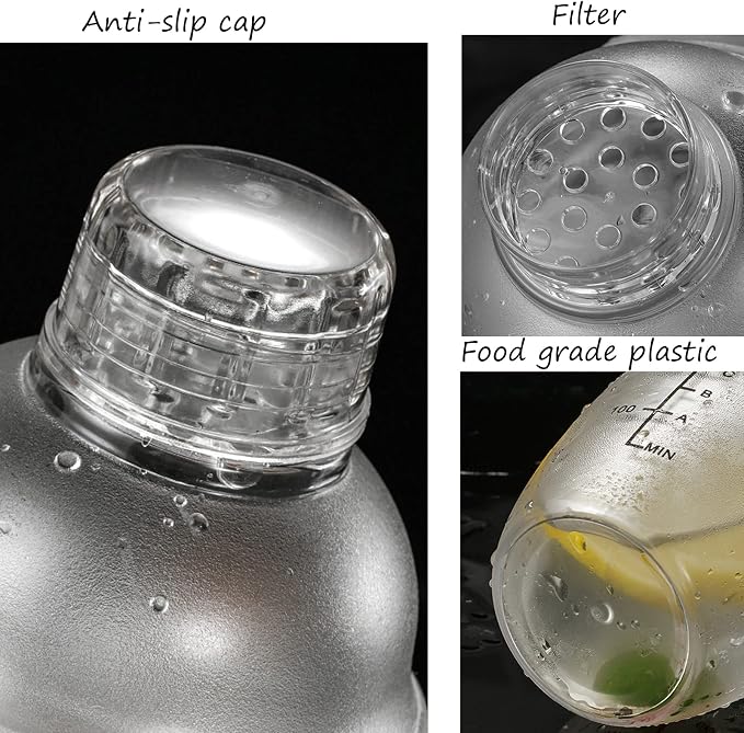 Cedilis 4 Pack Plastic Shaker Cocktail - Image 3