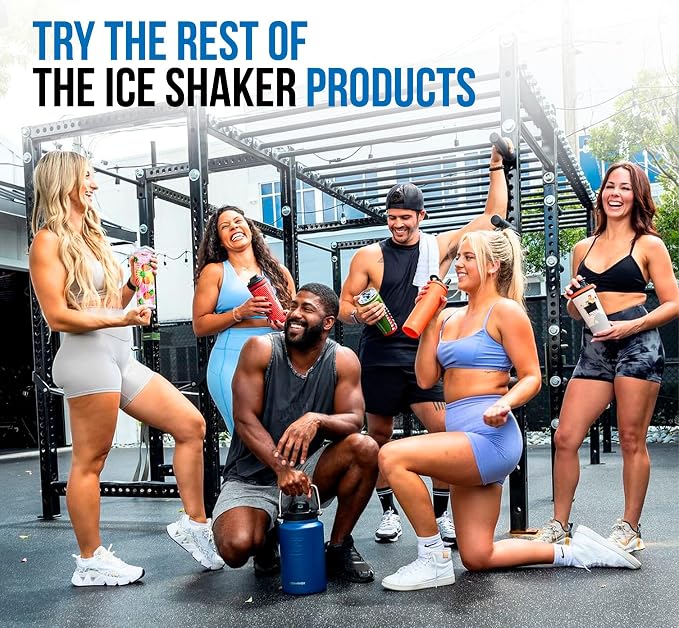 Ice Shaker Insulated Stainless Steel Shaker Bottle | 26oz, ICEE | Cold - Image 6