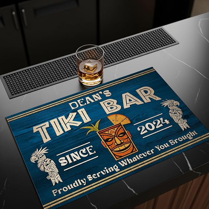 THUYPT Personalized Tiki Bar Mat, Dish Drying Mat - Image 5