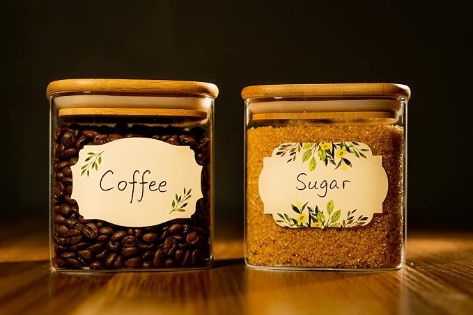 MONEST Waterproof & Oil Resistant Jar & Lid Stickers - Image 2