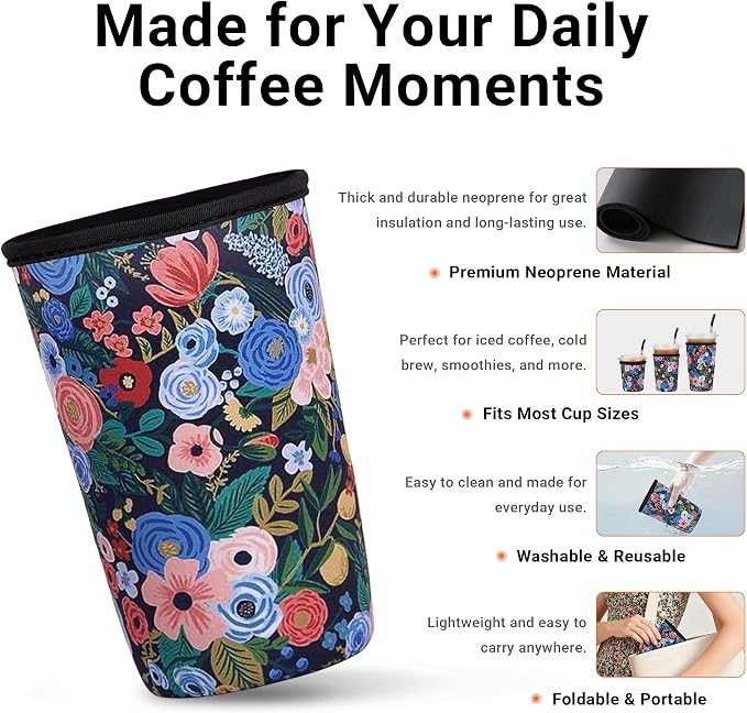 3 Pack Iced Coffee Sleeve Reusable - Image 3