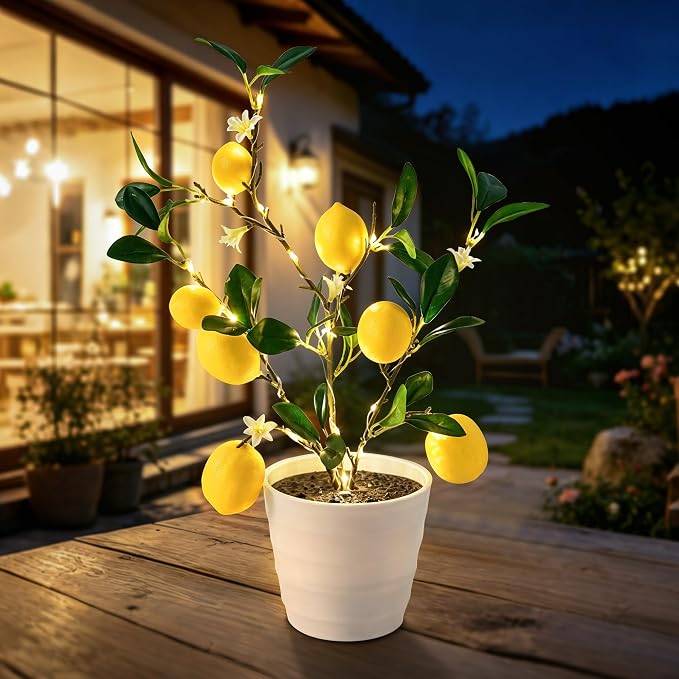 Artificial Lemon Tree Lamp Night Light, Lemon Lamp - Image 7