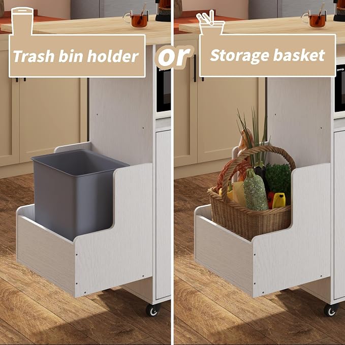 Rolling Mobile Kitchen Island - Image 6