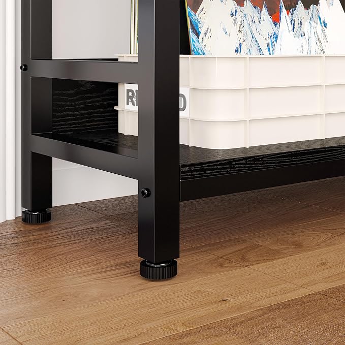 IRONCK Corner Bookshelf 6 Tiers, Industrial Corner Bookcase - Image 4