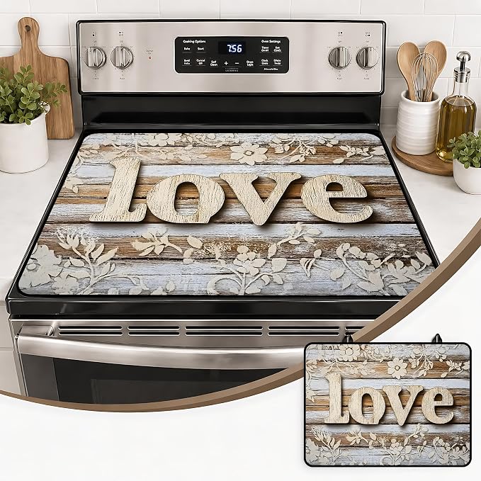 Multi-Design Stove Top Cover for Glass/Electric Stoves, 3-in-1 Counter by seewan