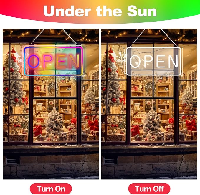 16"x9" Multi Color LED Open Sign - Image 5