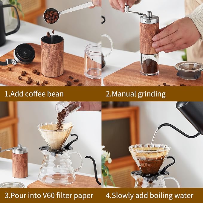 Unbreakable Pour Over Coffee Maker Set – 6-Piece Set - Image 6
