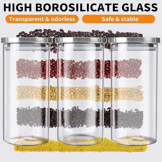 DTUQYX Coffee Container Set, Glass Canister - Image 3