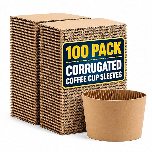 1InTheOffice Corrugated Coffee Cup Sleeves by 1InTheOffice