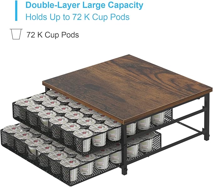 Coffee Pod Holder For Counter, Coffee Pod Drawer for K Cup Storage Drawer Holder - Image 6