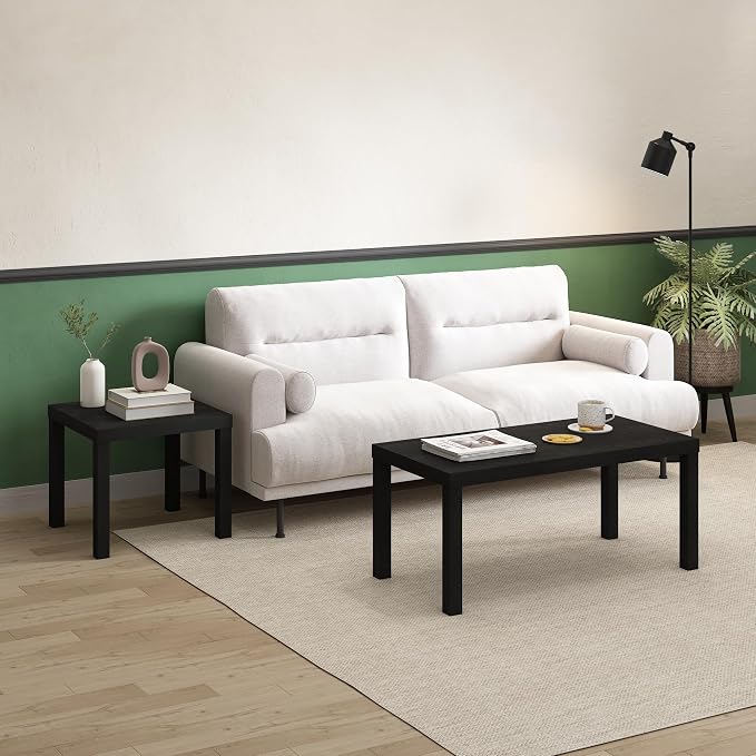 Furinno Classic Homey Square Parsons Side End Table - Image 2