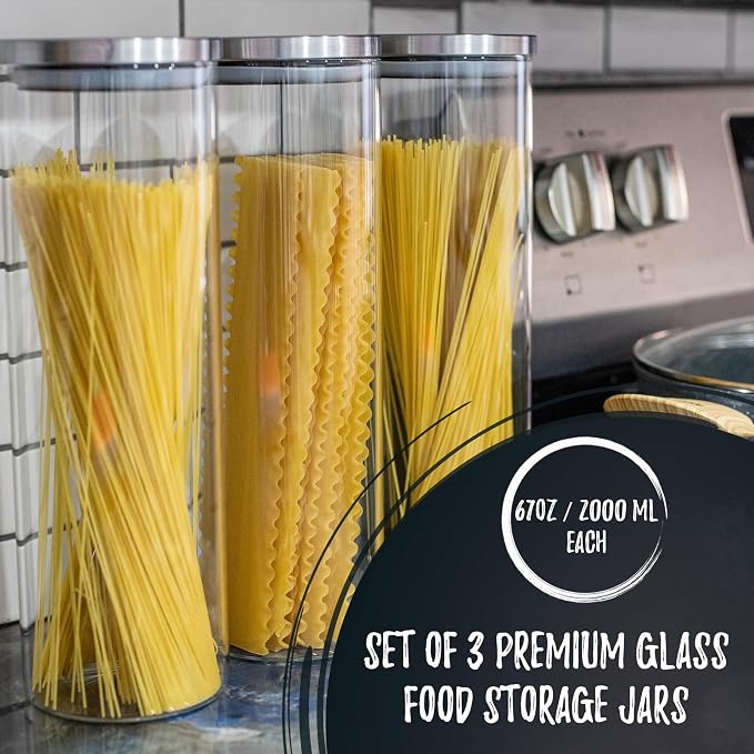 Bacimi® Airtight Borosilicate 3mm thick Glass Storage Containers - Image 5