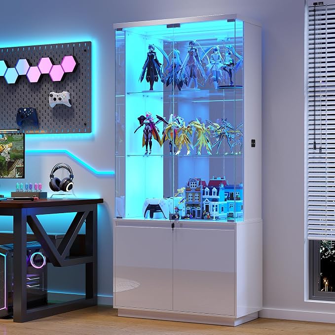 Gurexl 71" Tall Glass Display Cabinet - by Gurexl