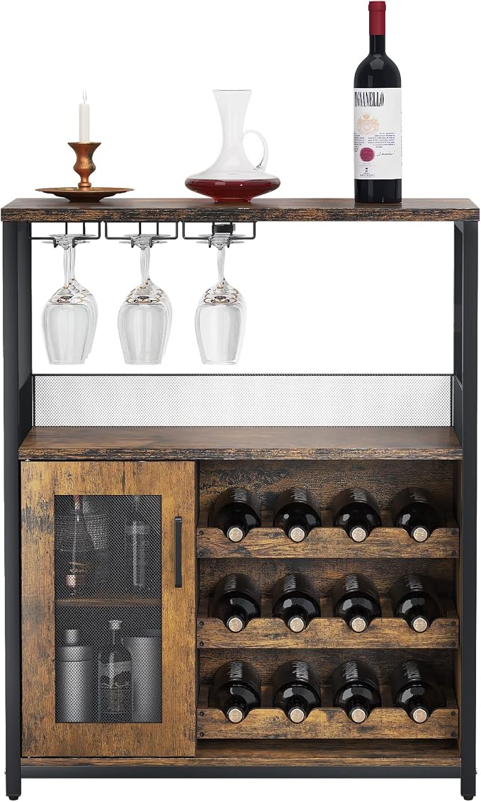 PeakPursuit 3-Tier Wine Bar Cabinet - Image 4