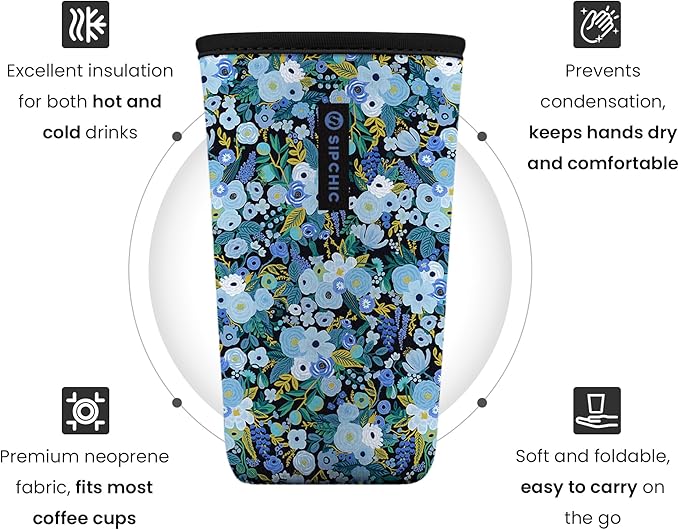 Iced Coffee Sleeve – Neoprene Reusable Cup Sleeves - Image 2