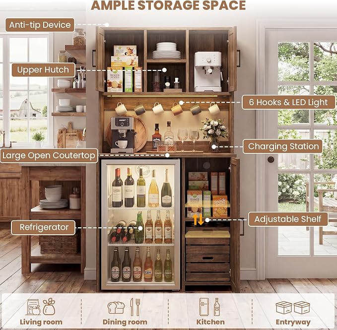 Unikito Mini Fridge Cabinet - Image 7
