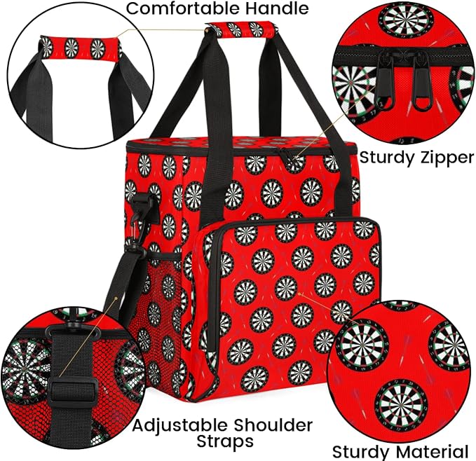 Dart Board Coffee Maker Travel Bag, Dart Board Large Carrying Storage Case - Image 6