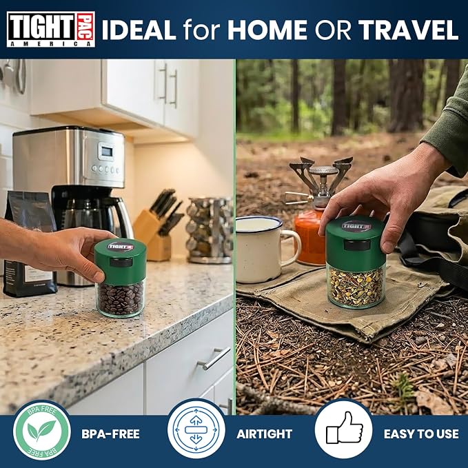 Tightvac - Premium Airtight Herb Storage Container - Holds ½ oz to 3 ounces - - Image 5