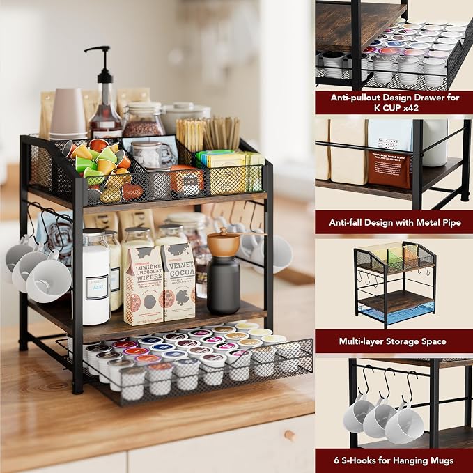 Homsorout Coffee Bar Organizer - Image 3