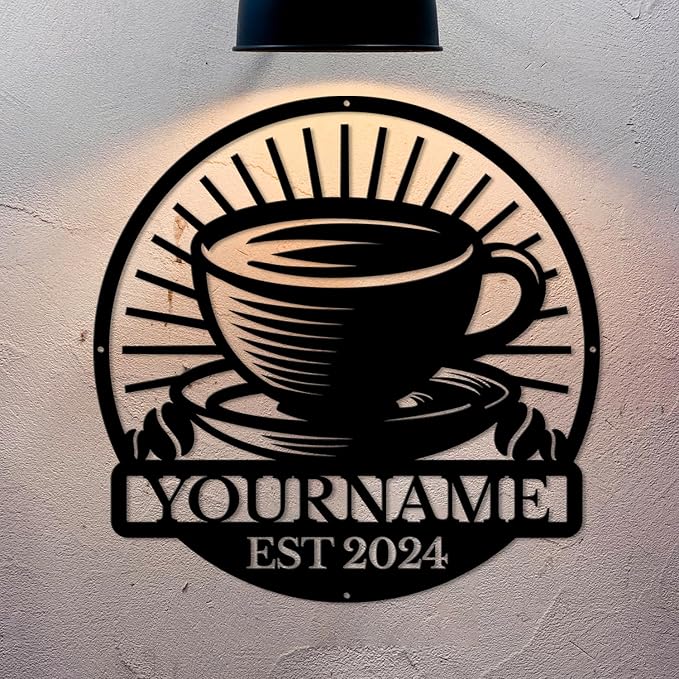 Custom Metal Coffee Bar Signs - Image 5