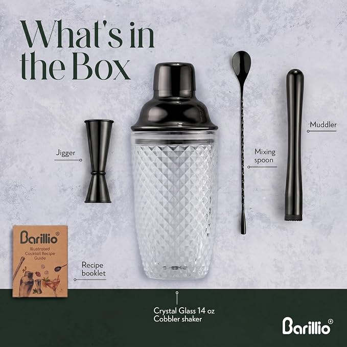Barillio Glass Cocktail Shaker Set - Image 2