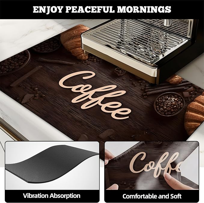 Dish Drying Mat Large Coffee Mat Absorbent Drying Mat - Image 2