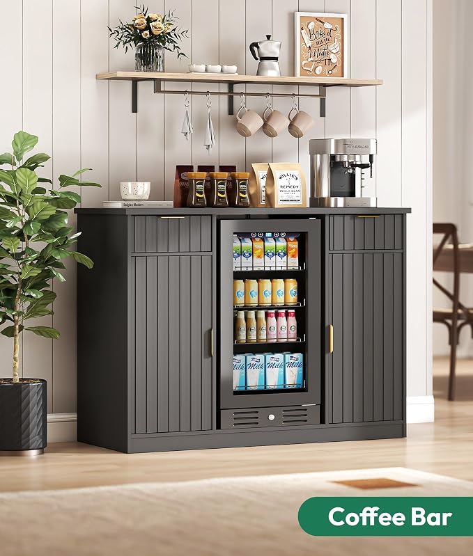 Lamtor Coffee Bar Cabinet with Storage - Image 7