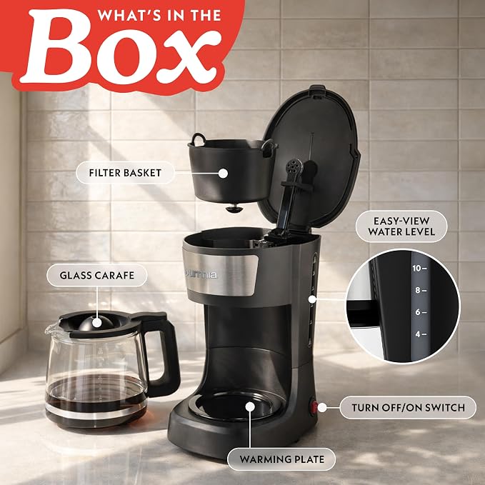 Gourmia 12 Cup One-Touch Coffee Maker – Pause and Serve - Image 6