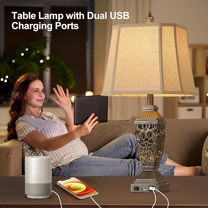 AIDENOEY 27.5“ Farmhouses Table Lamp - Image 5