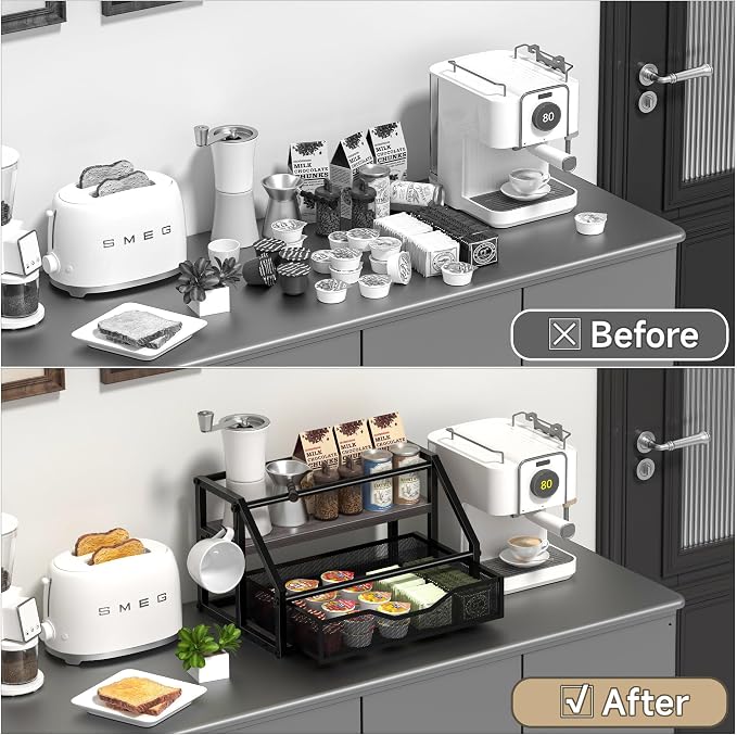 Coffee Syrup Rack Organizer, Syrup Bottle Holder Stand - Image 6