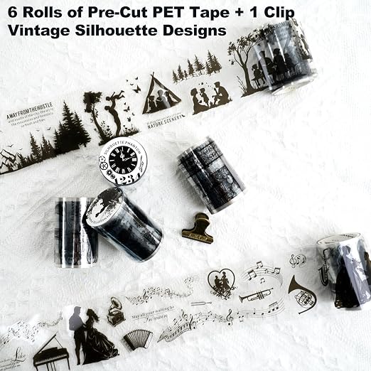 Vintage Silhouette PET Tape Set - Image 2