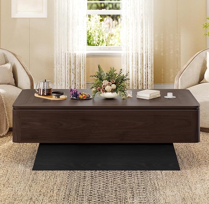 47.2" Mid-Century Modern Lift Top Coffee Table - Image 9
