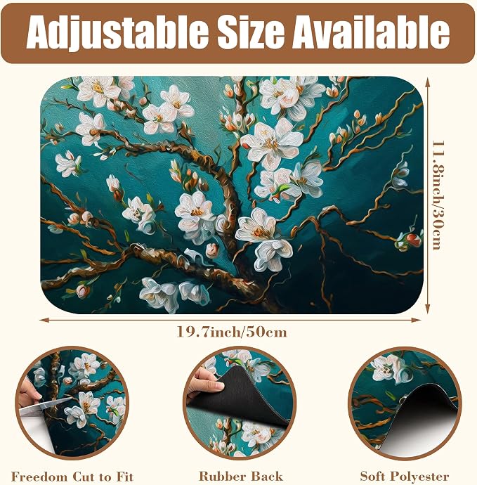 Blossoming Almond Tree Dish Drying Mat - Image 2