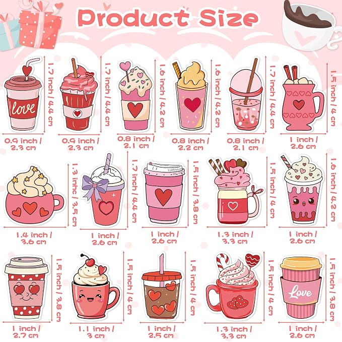 Haooryx Valentine's Day Latte Sticker - Image 2