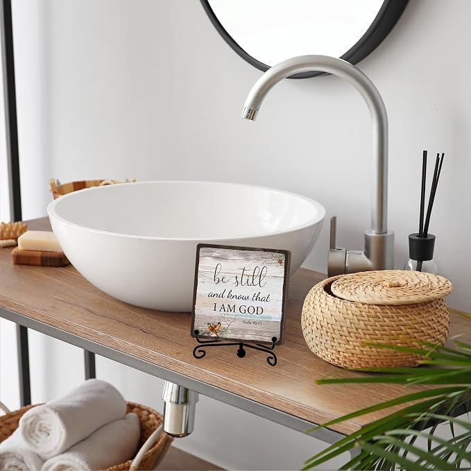 Home Decor, Farmhouse Be Still And Know That I Am God Shelf Decor - Image 4
